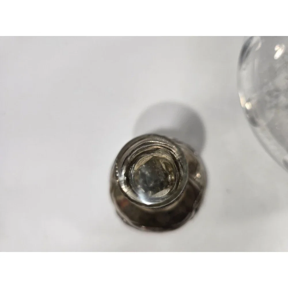 Antique Cut Crystal Decanter with Sterling Silver Stopper – Incredible Condition